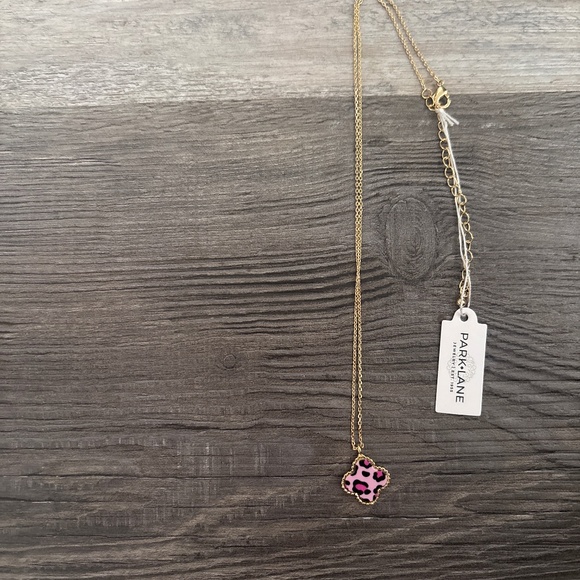 Park Lane Jewelry - Lana Pink Leopard Necklace.
